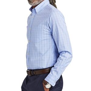 Brooks Brothers slim fit non-iron blue Casual Button Down Long Sleeves Shrt 16.5